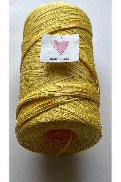 Makromİps 100g Soft Raffia - Χαρτί, Φυσικό Καπέλο και Τσάντα Πλεκτό Καθρέφτης Raffia