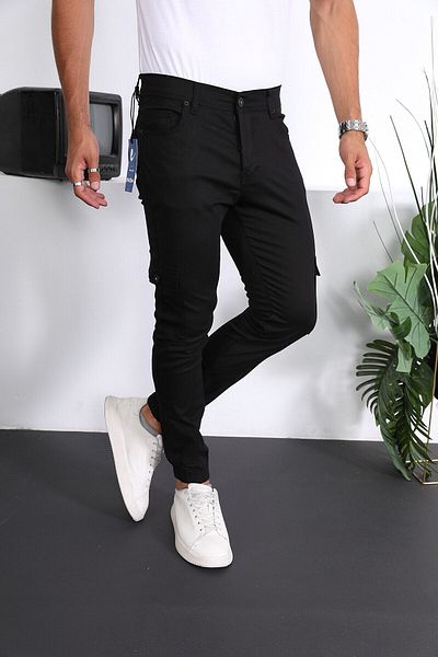 ENZİM JEANS Men's Slim Fit Elasticated Cargo Pants