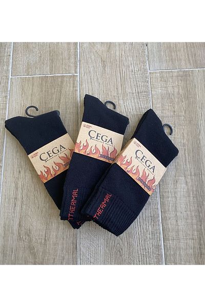 Çega Socks Χειμερινές βαμβακερές θερμικές κάλτσες (συσκευασία 3)
