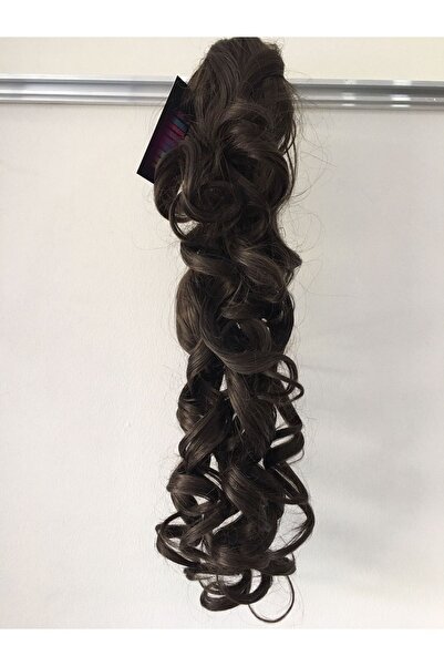 RENGARENK Perika u boji tamno smeđa sintetička kanekalon valovita Sa kopčom f...