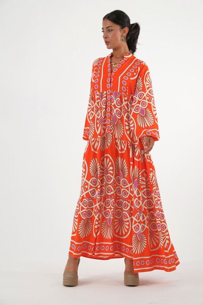 ABBRA Katleya Model Summer Dress - Women, 100% Viscose