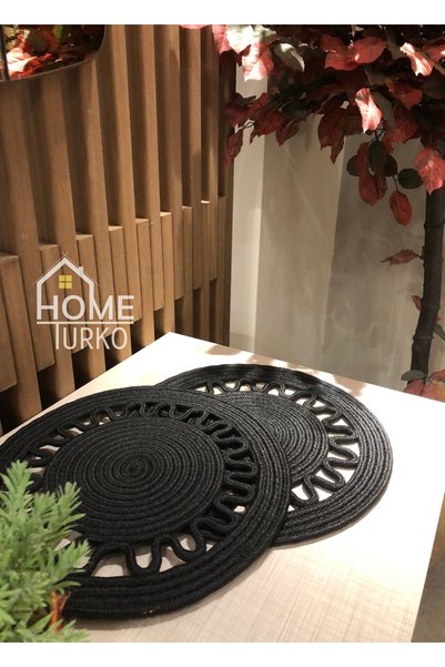 HomeTurko Natural Jut, Modern Looking Double Black, Wicker 33