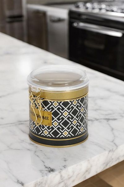 EVLE Ef078-88 Turkish Black_swt Home Patterned Spice Bowl 0.5 Lt