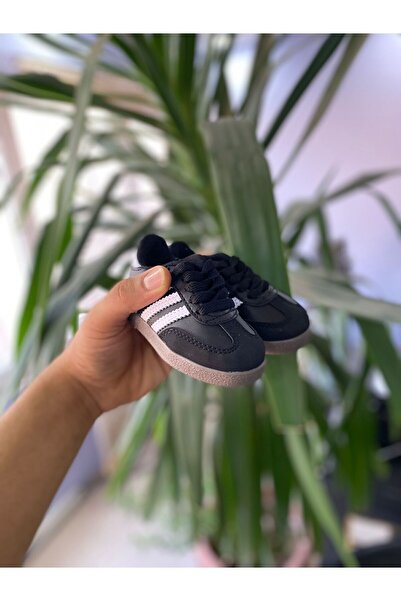 STARYOU STORE Unisex White and Black Leather Sneakers - Children's Sneakers