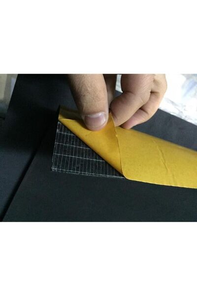 Oto Ses Isı Yalıtım Malzemesi Kauçuk Sünger Yapışkanlı 6mm 100cmx10mt