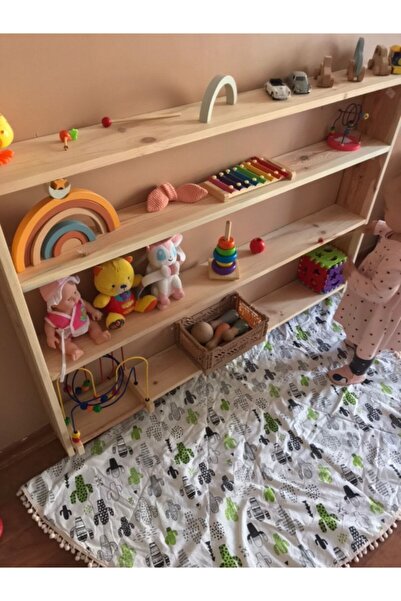 MrtAhşap Oyuncak Rafı (Kitaplık)