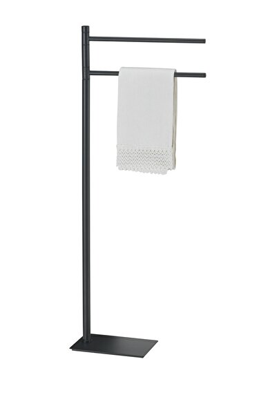 Gedy حامل مناشف تريلي، 34xh83.3x14 سم - أسود مطفي