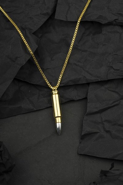 POLİGUN Altın Kaplama 5,7x28mm Kolye