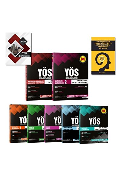 Metropol Yayınları 2025-Yeni-yös Hazırlık Konu Anlatım 7 Li Set(matematik-ıq1-ıq2- Mantık-mat-1-2) Puza Galata
