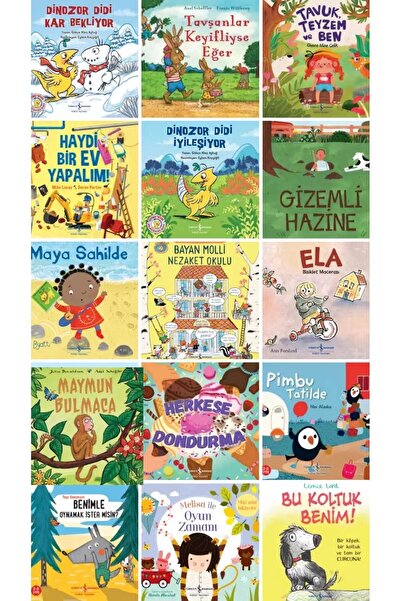 TÜRKİYE İŞ BANKASI KÜLTÜR YAYINLARI YENİ-okul öncesi 15 kitaplık  İLK OKUMA K...