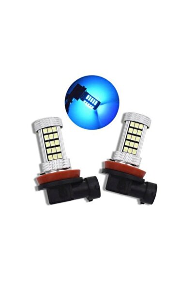 FEMEX Eco H11 Sis Farı Led Ampul 63 Ledli Mercekli 9w Buz Mavi