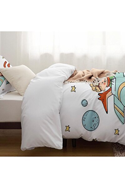 Else Dekor Airplane Little Prince Patterned Single Children's Duvet Cover Set Without Sheets