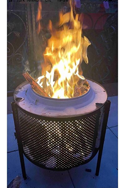 Metlinoo Kulpsuz Bahçe Şöminesi Ateş Çukuru Bahçe Sobası Bahçesobası