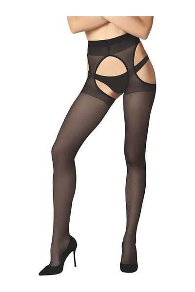 Çorapdiyari Fantasy Crotch отворен черен чорапогащник