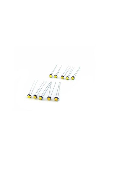 ZEMBİL 10 Adet T5 Led Ampul Kıl Bacak Tel Bacak Kılçık Ampul Buz Mavisi