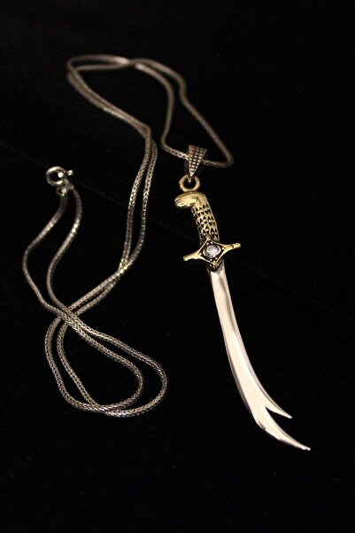 Piraye Silver 925 Ayar Gümüş Zülfikar Kolye 65