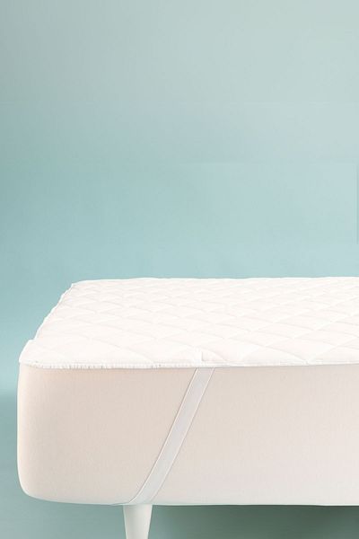 OTHELLO Camilla White Cotton Bed Mattresses - Quilted and Liquid Proof, 160x200 Cm