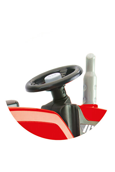 DOLU OYUNCAK Dolu Römorklu Kepçeli Traktör Pedallı Kırmızı