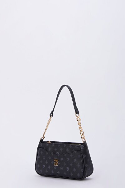 Pierre Cardin Siyah Monogram Kadın Omuz Çantası 05PO23Y1725