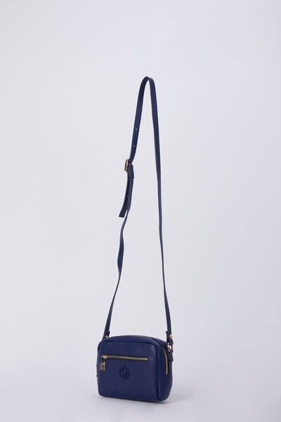 Pierre Cardin Mitternachtsblaue Damen-Umhängetasche mit Aufdruck 05PO22Y1566-1