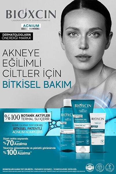 Bioxcin Acnium Sebum Dengeleyici Yüz Yıkama Jeli 200 ml  Salisilik Asit Çay Ağacı Niasinamid
