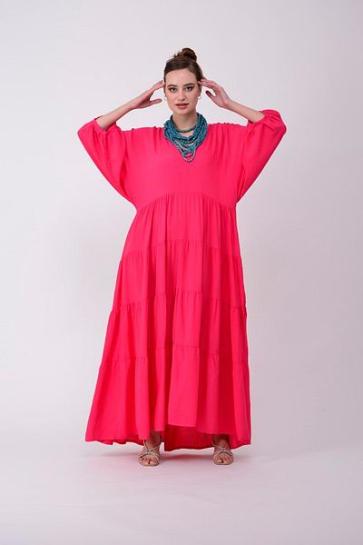 Park Moda An10440 Φόρεμα Montana με μπαλόνι με λαιμόκοψη V