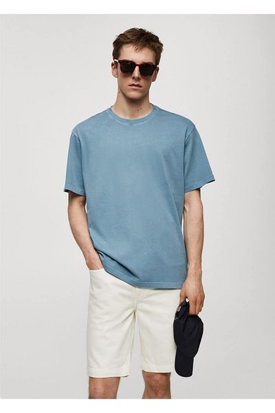 MANGO Man Μπλουζάκι 100% βαμβακερό Relaxed Fit