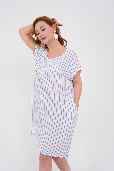 Park Moda An10258 Κοντό φόρεμα με μοτίβο ρίγες