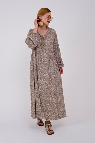 Park Moda An10494 Φόρεμα με τραγανό λουλούδι με πομπόν