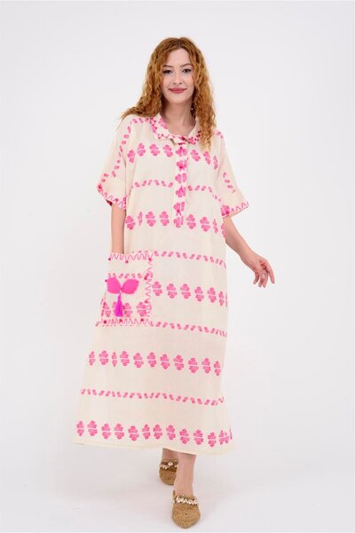 Park Moda AN10515-3 FLORA CEP DETAYLI HAM ELBİSE