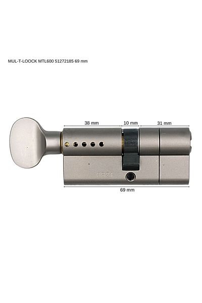 Mul-T-Lock Mtl 600 - 69 Mm Ball Knock Door Lock51267823