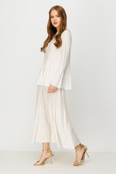 Ghisa EKRU-GOLD Knitwear Set