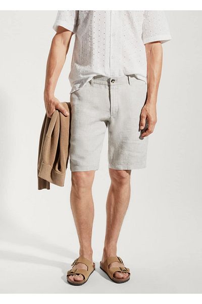 MANGO Man Shorts aus 100% Leinen