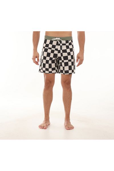 Vans Λευκό ανδρικό μαγιό - 0007xszo21-r Mte The Daily Check Boardshort