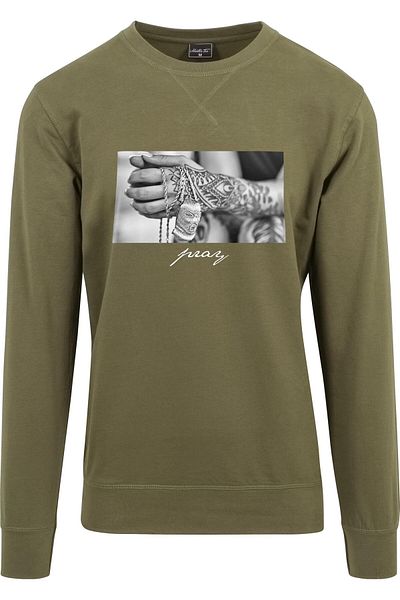 Mister Tee Herren Pray 2.0 Crewneck