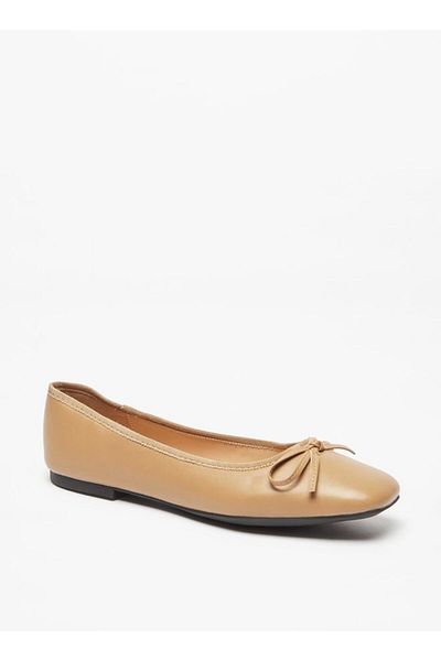 Celeste Women's Bow Accented Slip-On Ballerina Shoes