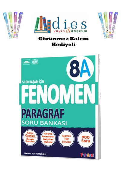 Fenomen Yayıncılık Fenomen Okul Yayınları Lgs 8. Sınıf Paragraf A Soru Bankası