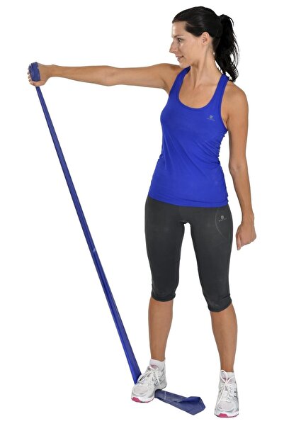 FİZYOMALZEME BANDĂ DE EXERSARE MAXI PİLATES & YOGA, CULOARE ALBASTRĂ THERABAND (PUTERNICĂ) 1,5 MT