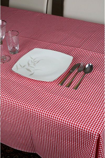 denizli hatırası Piti checkered 170x170 cm square red tablecloth