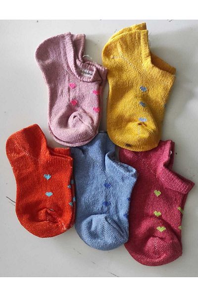 SOYTEMİZ Girls' Sneakers - 5-7 Years, NO Model, 5 Pairs Pack