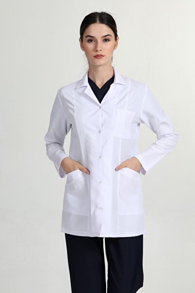 BAŞAK Ceket Boy Beyaz Gömlek Yaka Doktor Hemşire Öğretmen Önlüğü