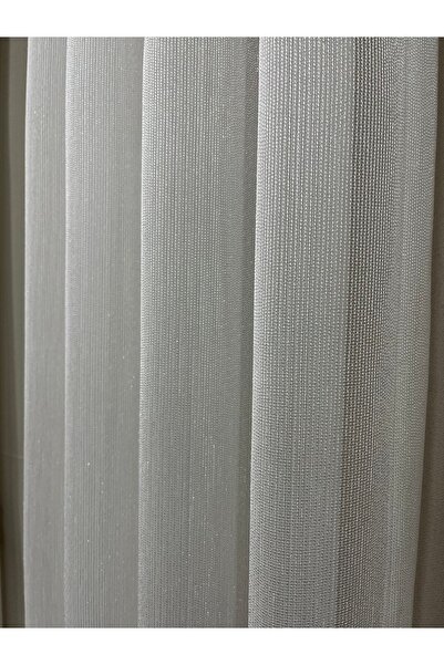 ÇOPURLAR PERDE Simli Çelik Tül Ağır Gramaj Classkatolog Tül Perde 1/3 Sık Pile