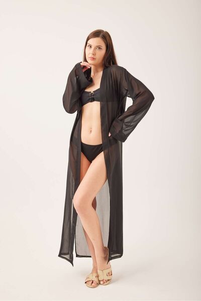 MY NEFTİ Black Plain Pareo