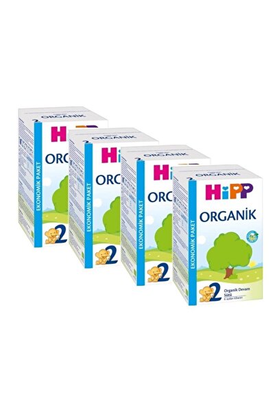 Hipp 2 Organik Devam Sütü 600 Gr 4'lü Paket