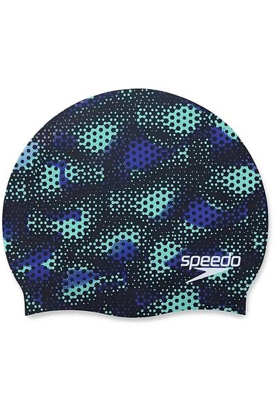 SPEEDO SPEEDO SLOGAN PRT CAP JU بونيه أسود للأطفال