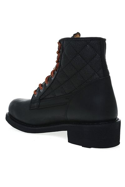 Harley Davidson Νέες ανδρικές μπότες Worker Mid Μαύρο-μαύρο