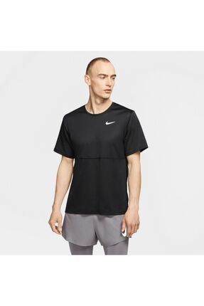 Nike N ke Erkek Siyah Breathe Running Top Ko u Ustu Fiyat Yorumlar Trendyol