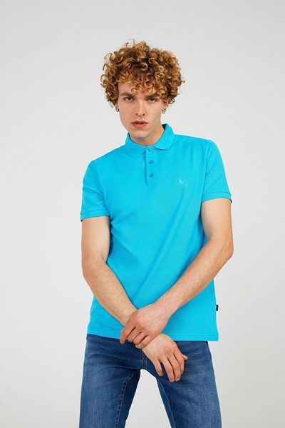 The Crow Ανδρικό μπλουζάκι Father Basic Polo Blue