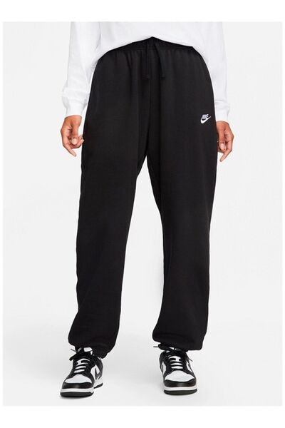 Nike W NSW CLUB FLC MR OS PANT SİYAH Kadın Eşofman Altı