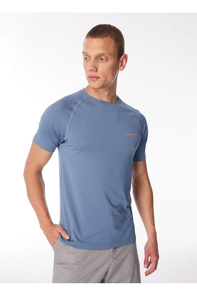 Merrell Ανδρικό μπλουζάκι με μπλε στάμπα με λαιμόκοψη - M3TEND_TEND